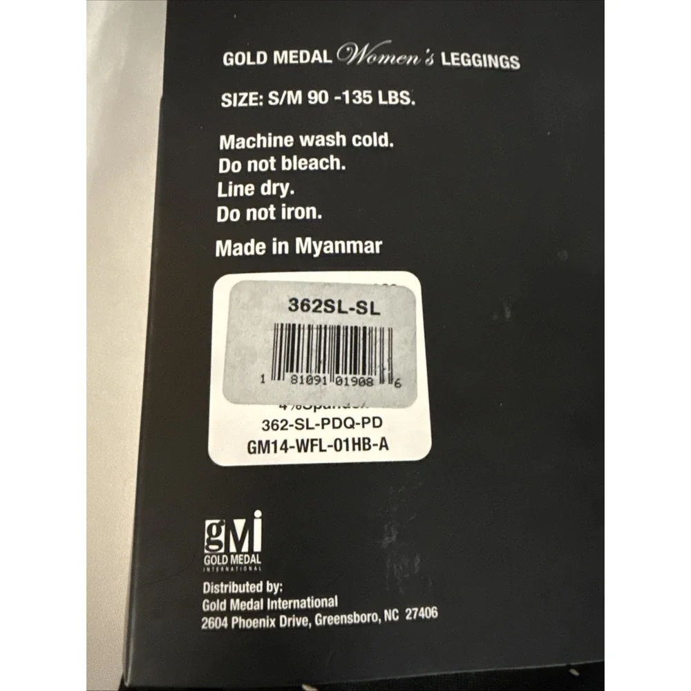 Gold Medal Womens Fleece Lined Seamless Leggings S/M New 90–135 lbs - Picture 4 of 6